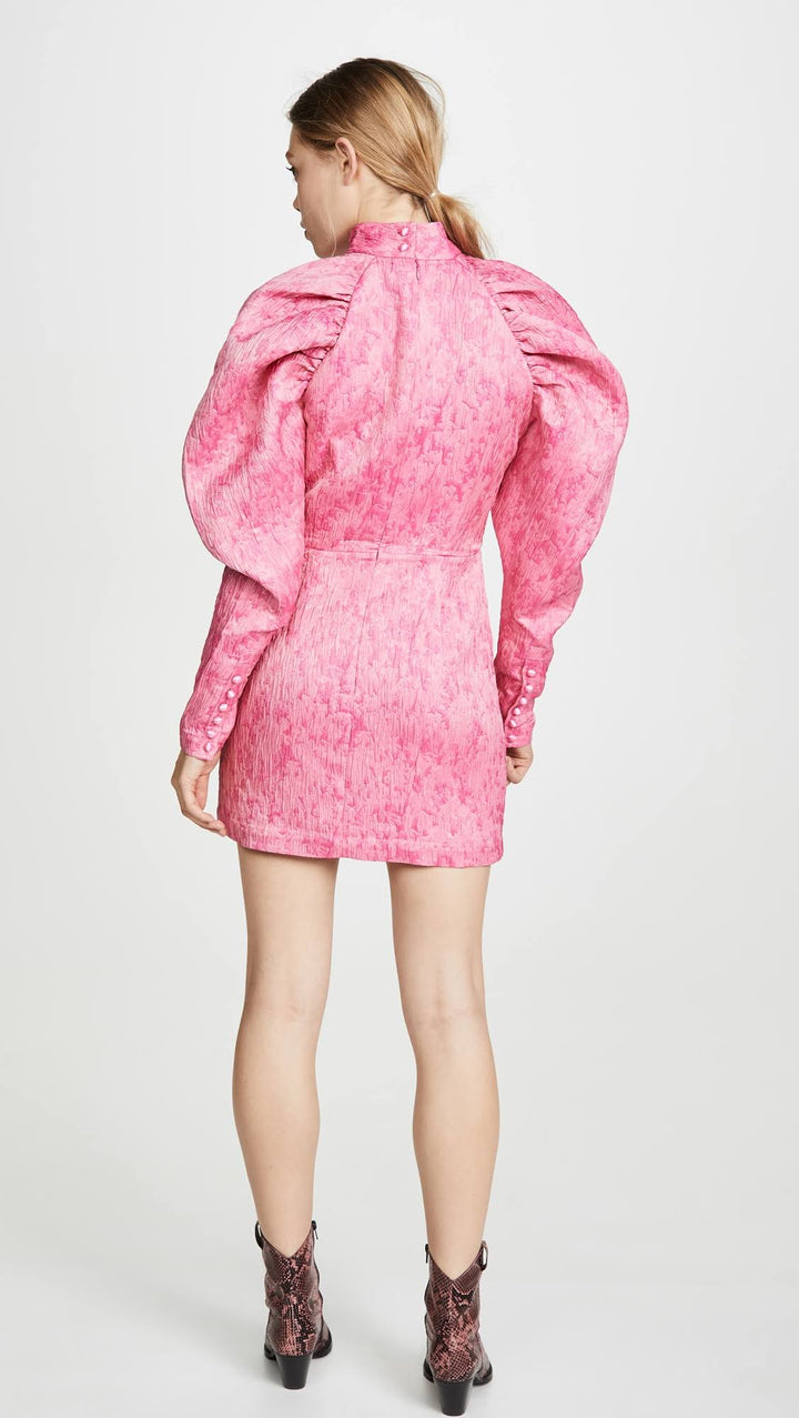 rotate jacquard mini dress ROTATE BIRGER CHRISTENSEN PINK JACQUARD MINI DRESS – Caroline's Fashion  Luxuries
