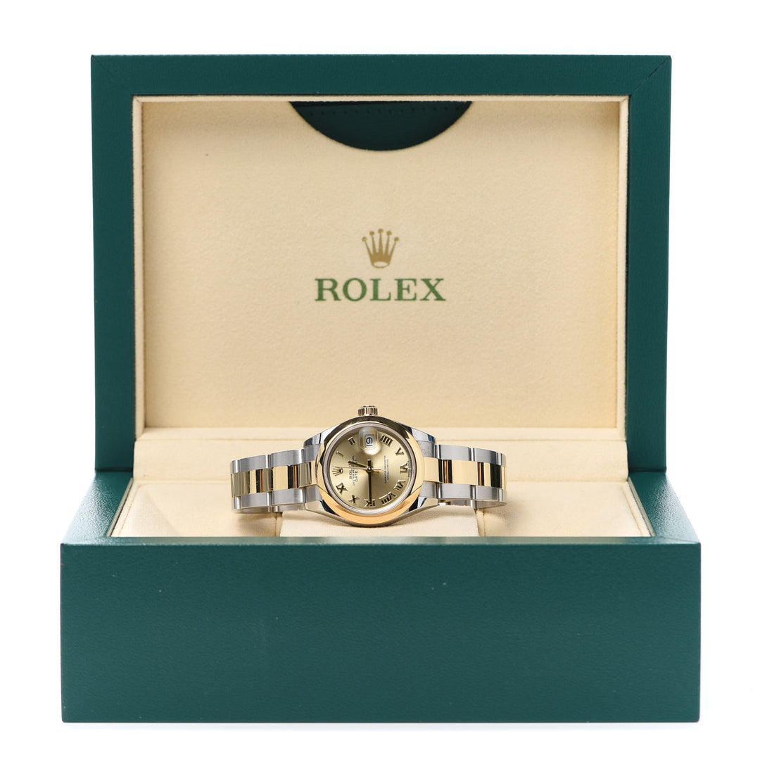 Rolex 36mm Oyster Perpetual Datejust Watch Champagne Roman