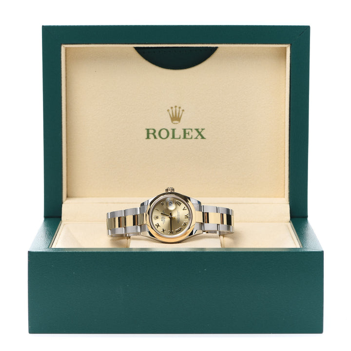 Rolex 36mm Oyster Perpetual Datejust Watch Champagne Roman