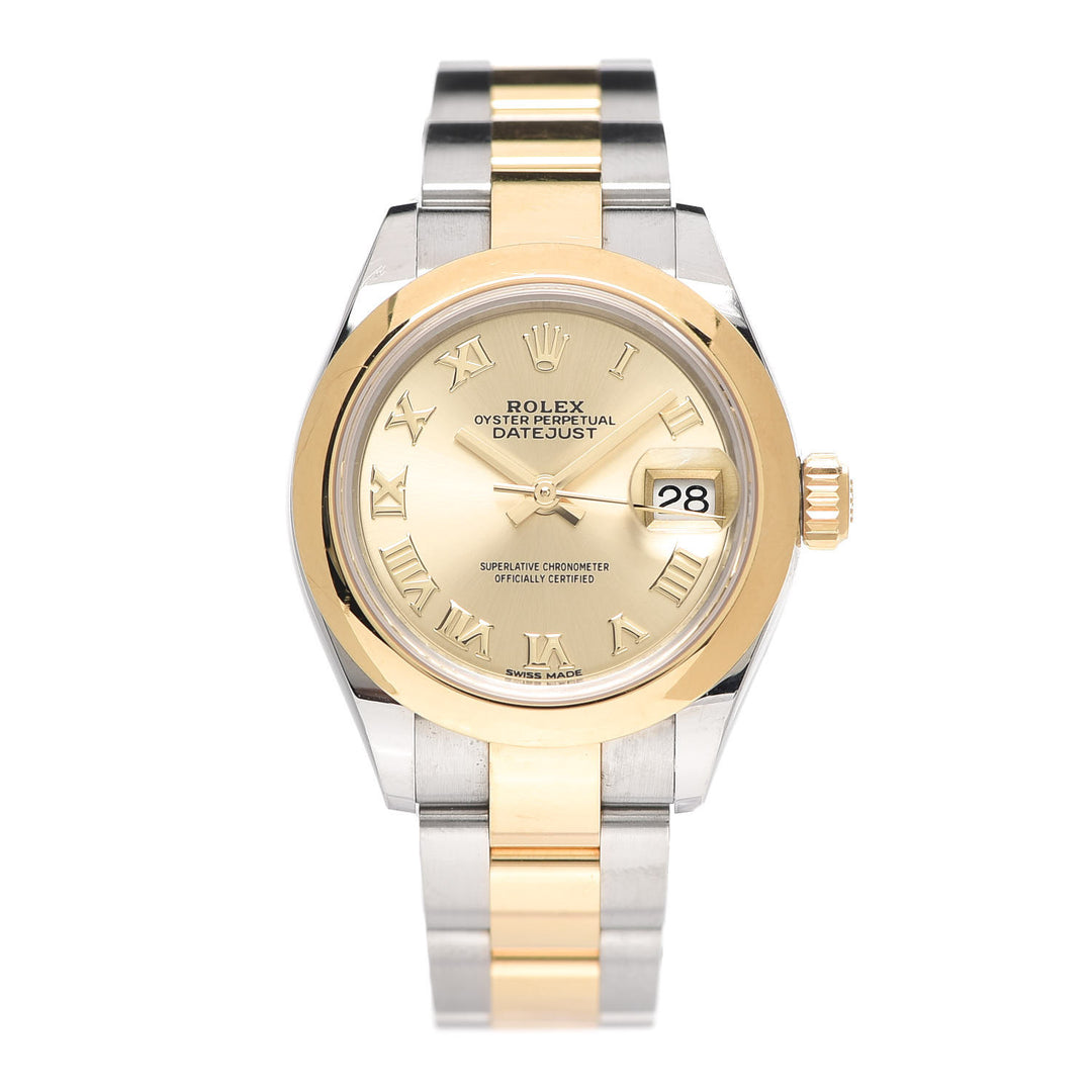 Rolex 36mm Oyster Perpetual Datejust Watch Champagne Roman