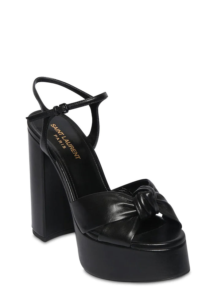 SAINT LAURENT BIANCA PLATFORM SANDALS