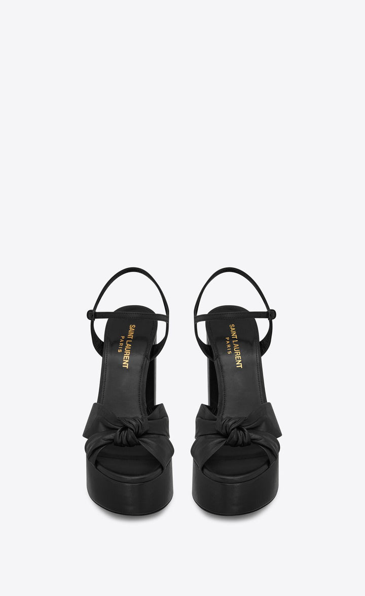 SAINT LAURENT BIANCA PLATFORM SANDALS
