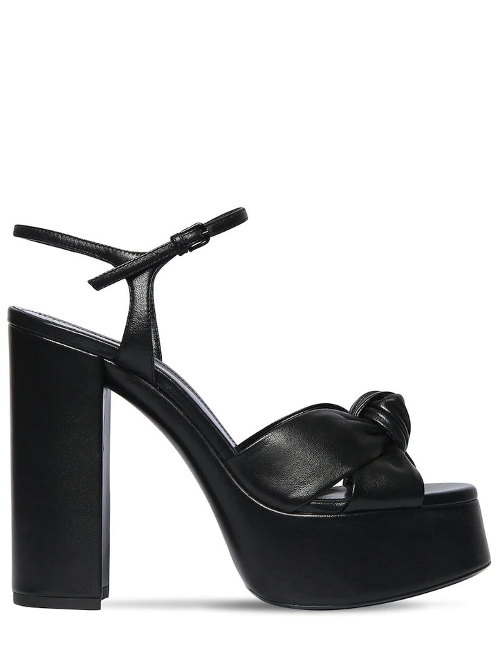 SAINT LAURENT BIANCA PLATFORM SANDALS