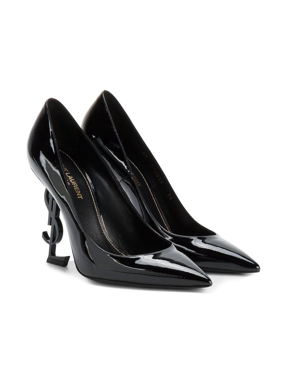 YSL Saint Laurent Opyum Point-Toe Patent Leather Pumps