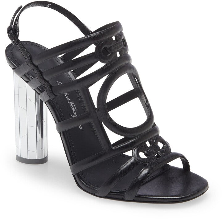 SALVATORE FERRAGAMO FLORENZA LEATHER SANDAL