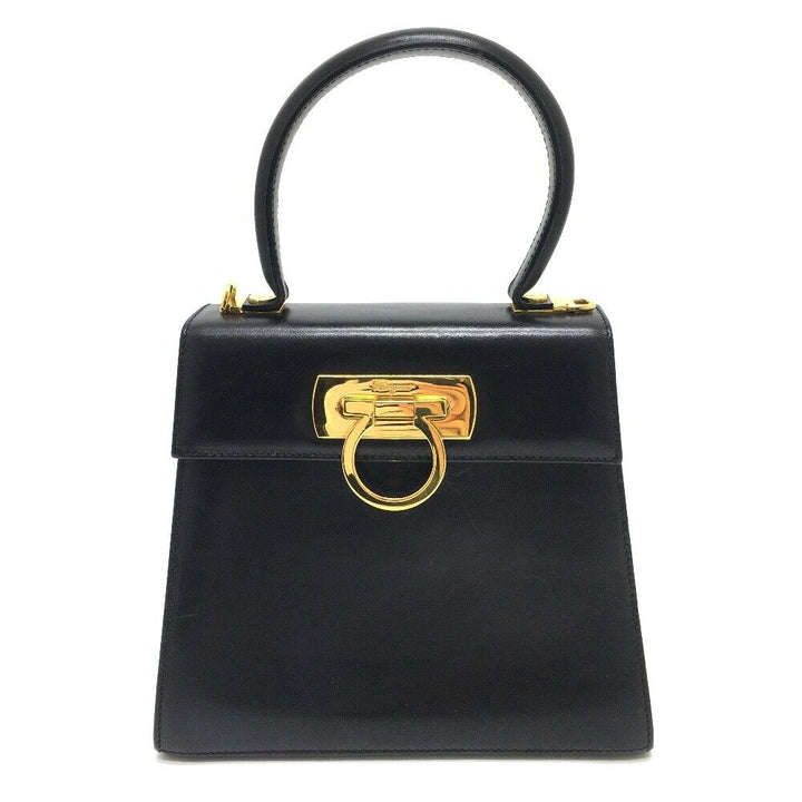 SALVATORE FERRAGAMO GANCINI KELLY  2 WAY BAG