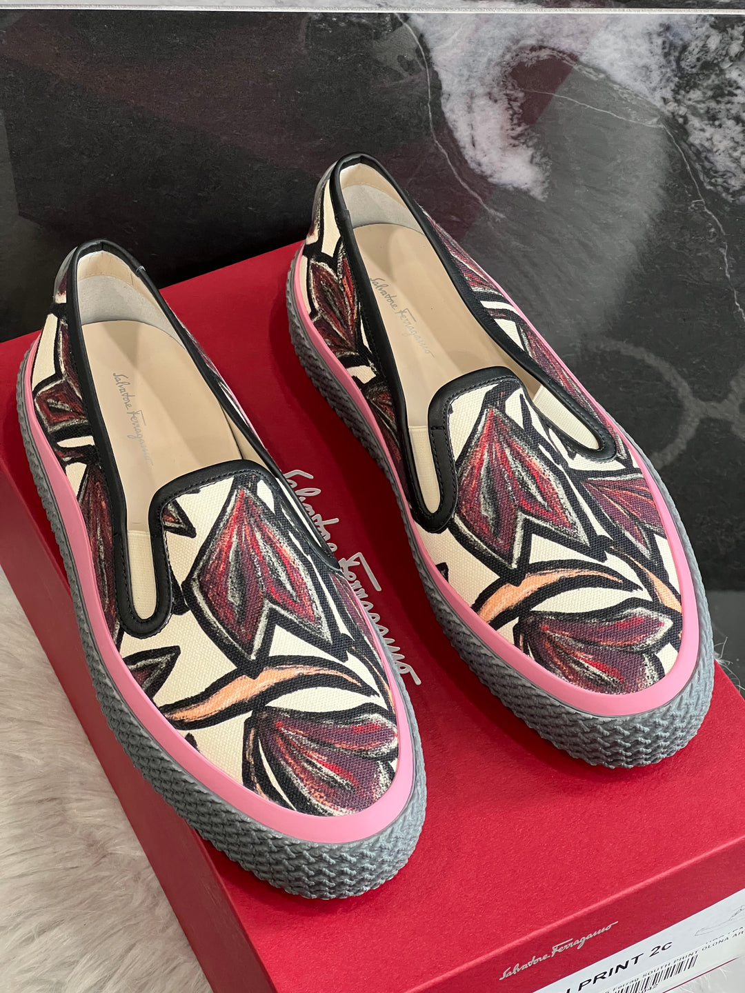 SALVATORE FERRAGAMO SOUTH SLIP-ON SNEAKERS