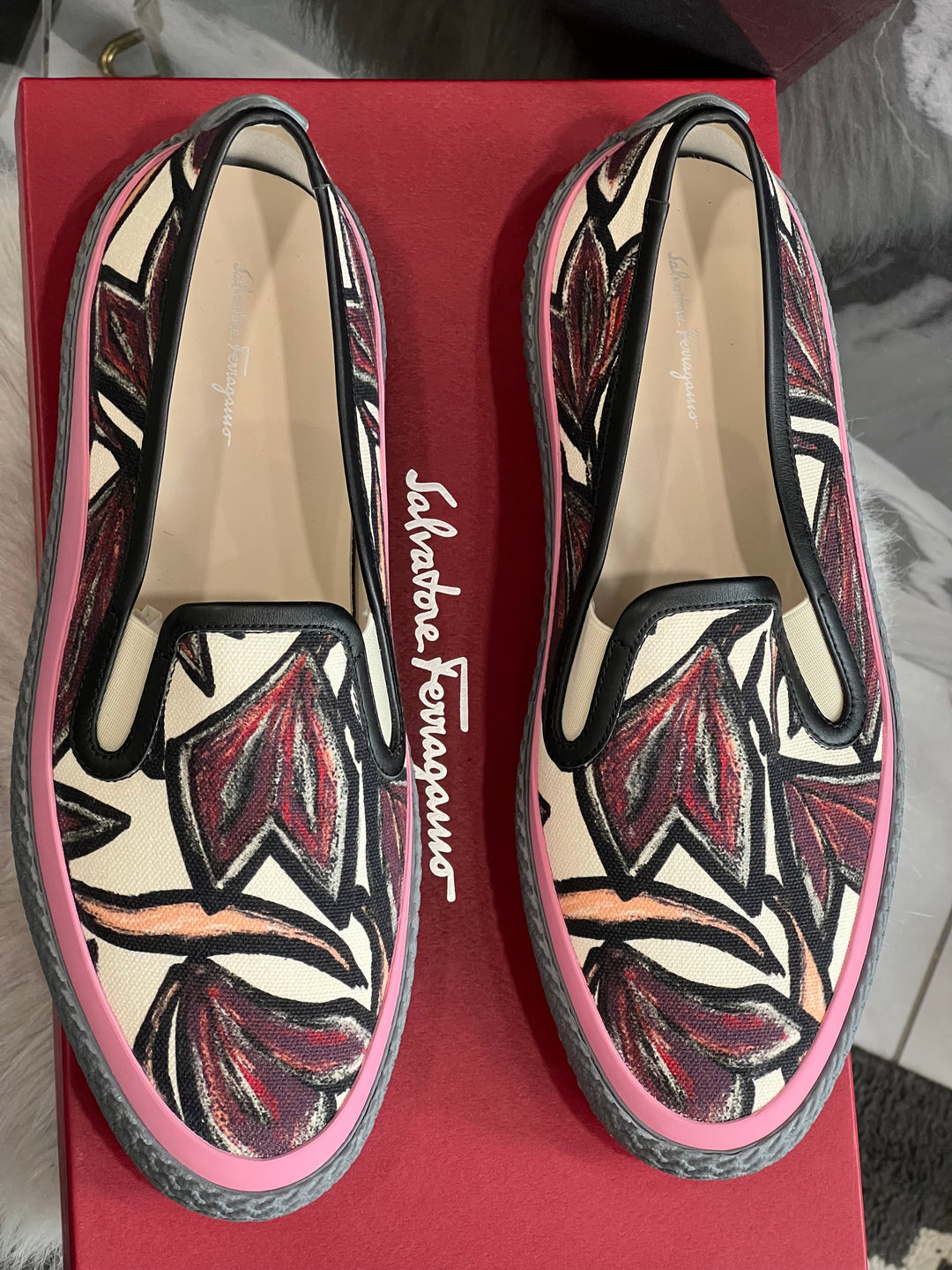 SALVATORE FERRAGAMO SOUTH SLIP-ON SNEAKERS