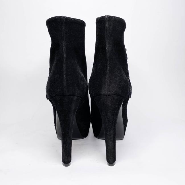 SERGIO ROSSI GILET PLATFORM LACE UP ANKLE BOOTS