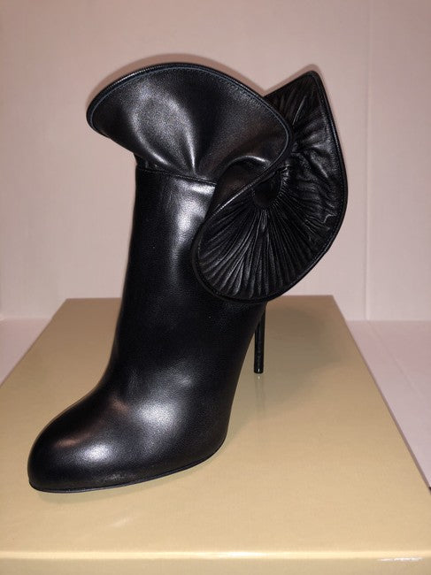 SERGIO ROSSI SCARPE DONNA PELLE NAPPA GOLF PLISSE BOOTIES