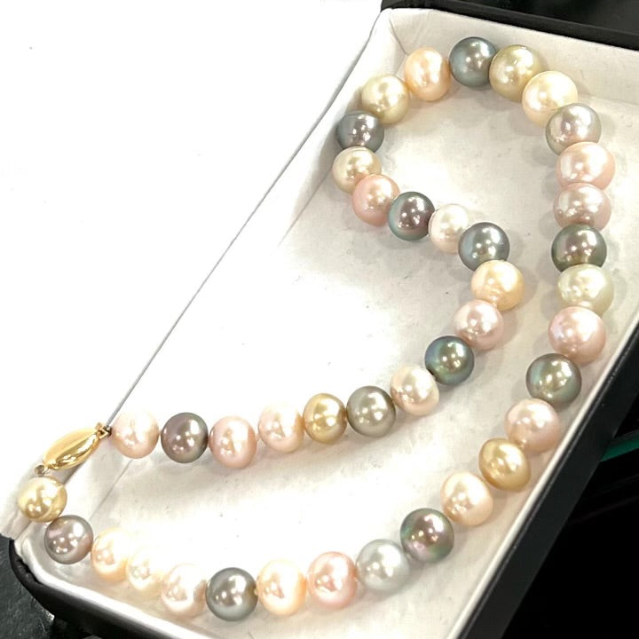 SOUTH SEA MULTICOLOR PEARL NECKLACE BY EFFY