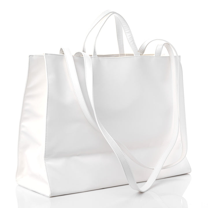 TELFAR VEGAN LEATHER SHOPPING TOTE BAG