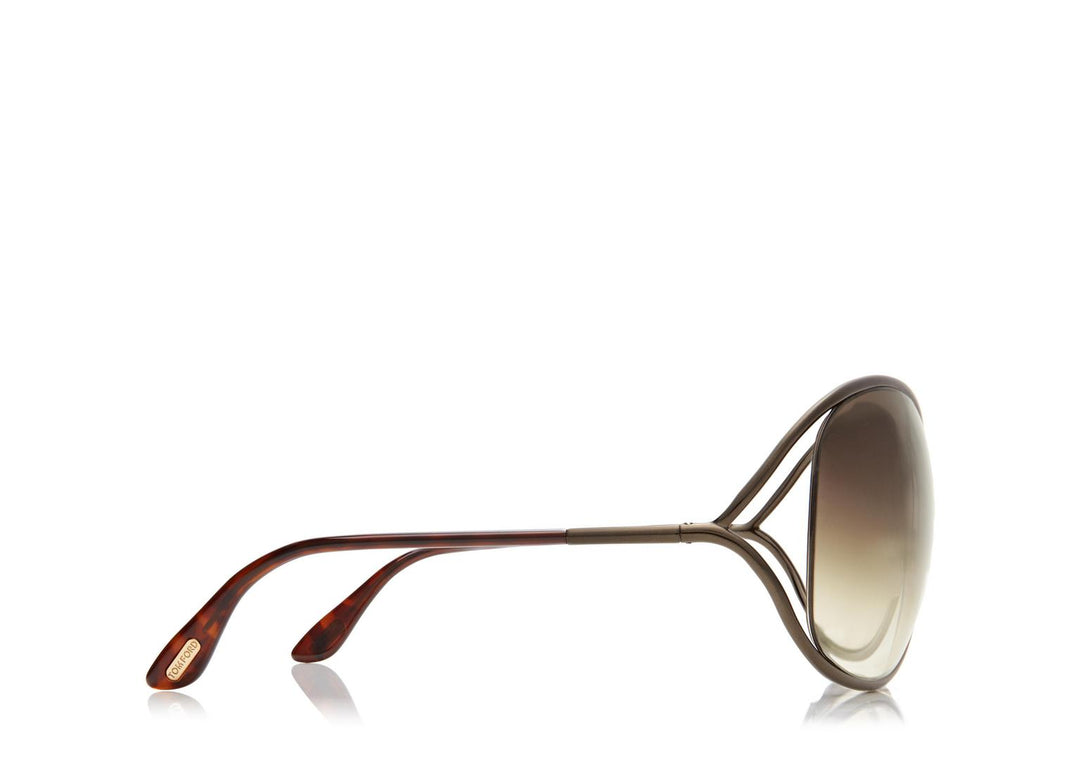 TOM FORD MIRANDA OVERSIZED SOFT SQUARE SUNGLASSES
