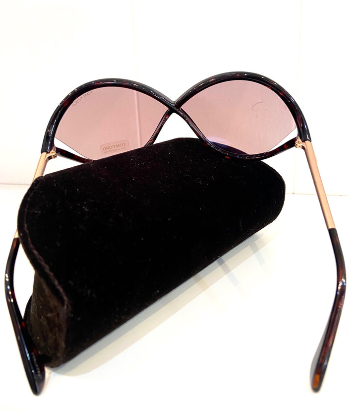 TOM FORD MIRANDA OVERSIZED SOFT SQUARE SUNGLASSES