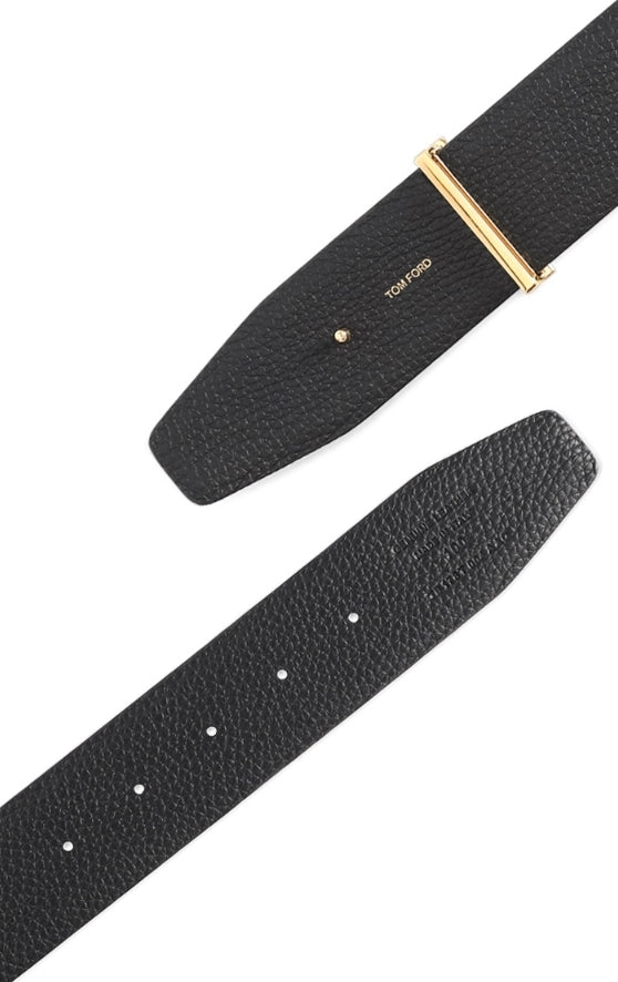 TOM FORD MONOGRAM LEATHER BELT