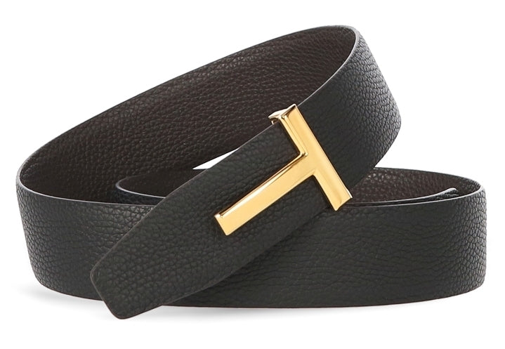 TOM FORD MONOGRAM LEATHER BELT