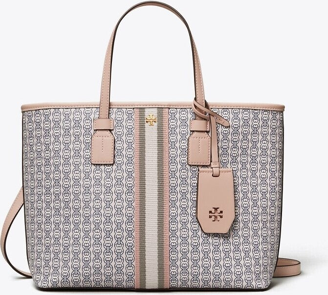 TORY BURCH GEMINI LINK SMALL ZIP TOP TOTE BAG