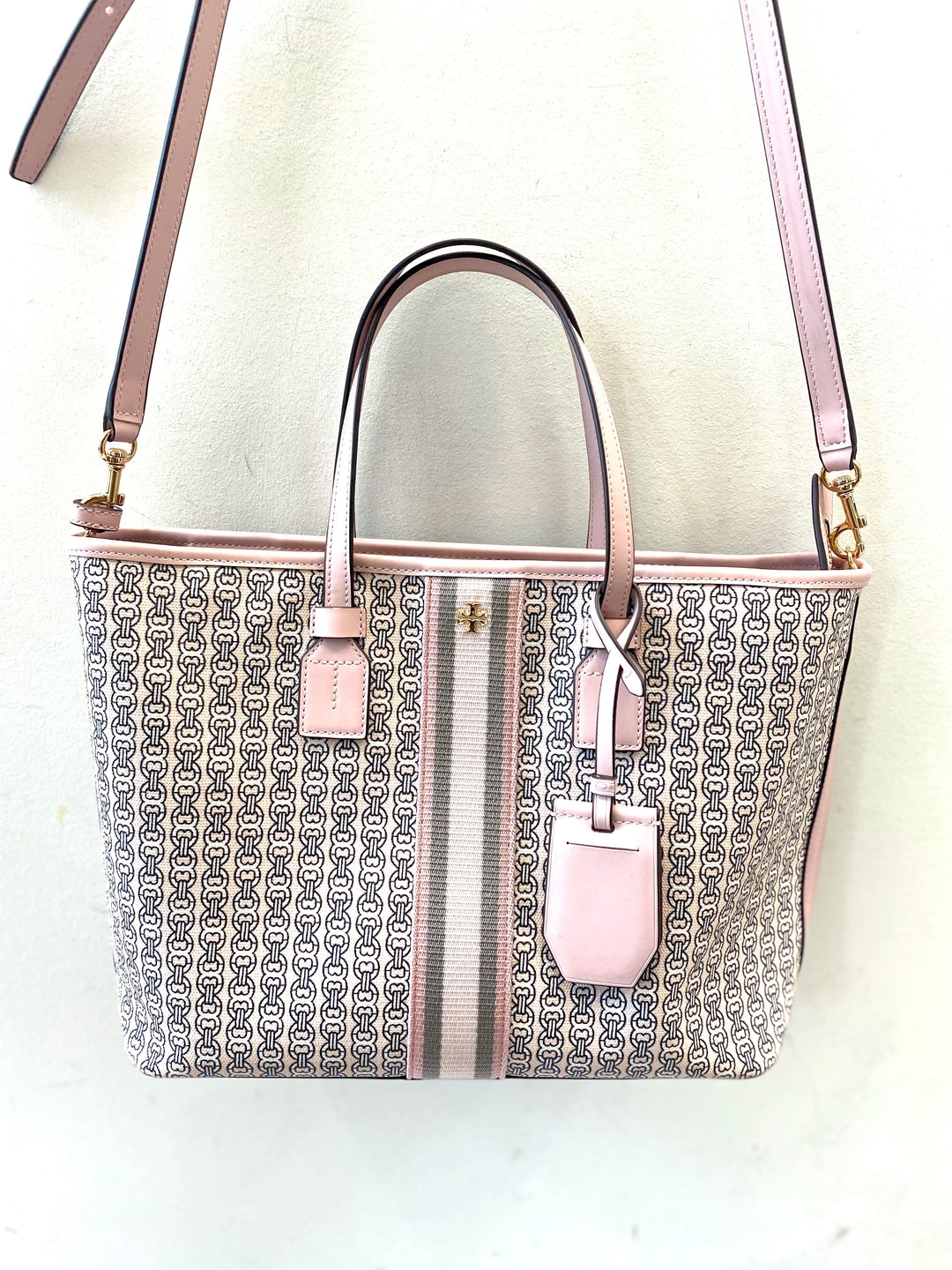 TORY BURCH GEMINI LINK SMALL ZIP TOP TOTE BAG