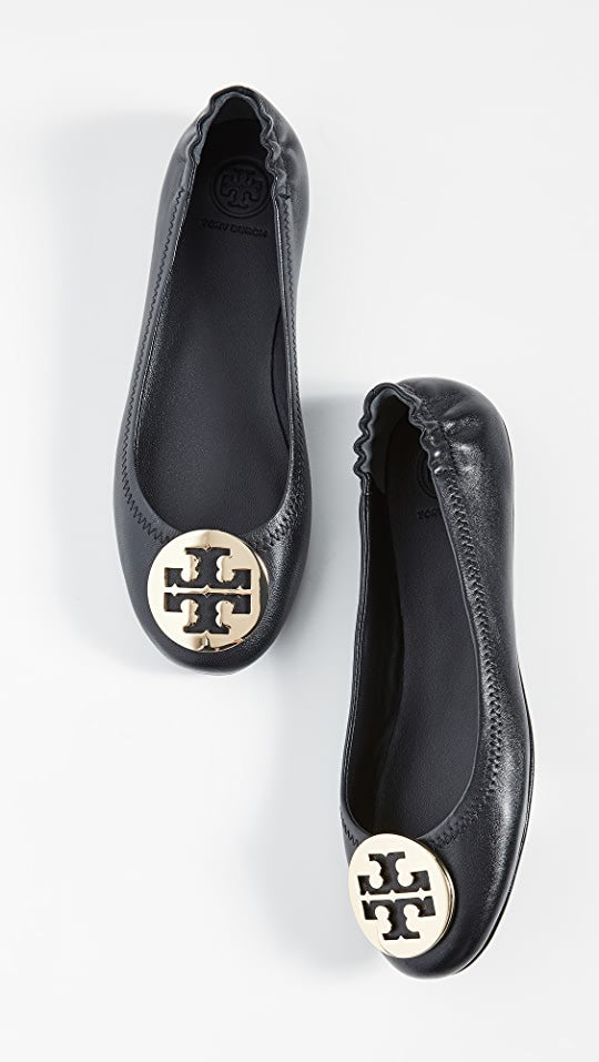 TORY BURCH MINNIE TRAVEL BALLET FLAT SHOES