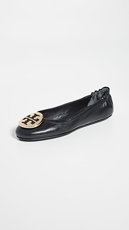 TORY BURCH MINNIE TRAVEL BALLET FLAT SHOES
