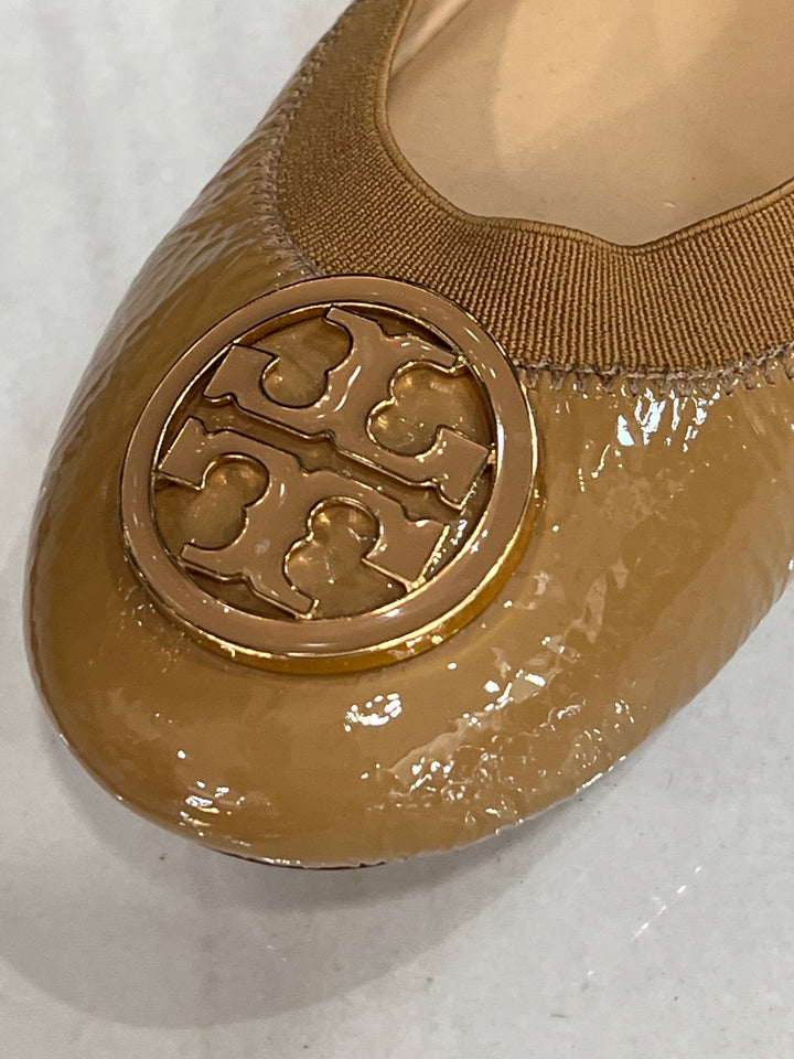 TORY BURCH PATENT REVA BALLET FLATS