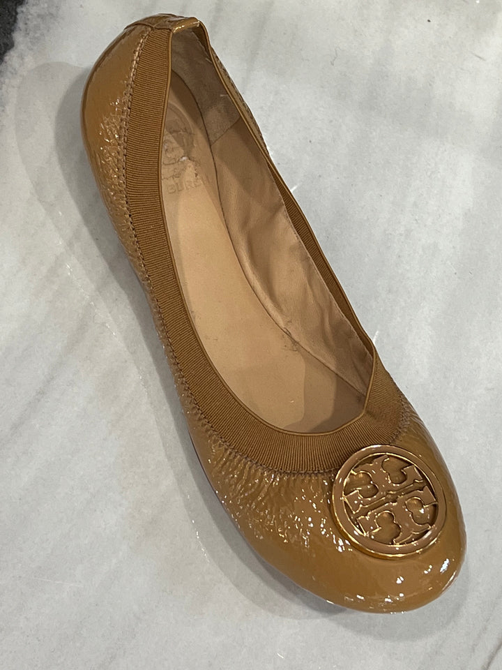 TORY BURCH PATENT REVA BALLET FLATS