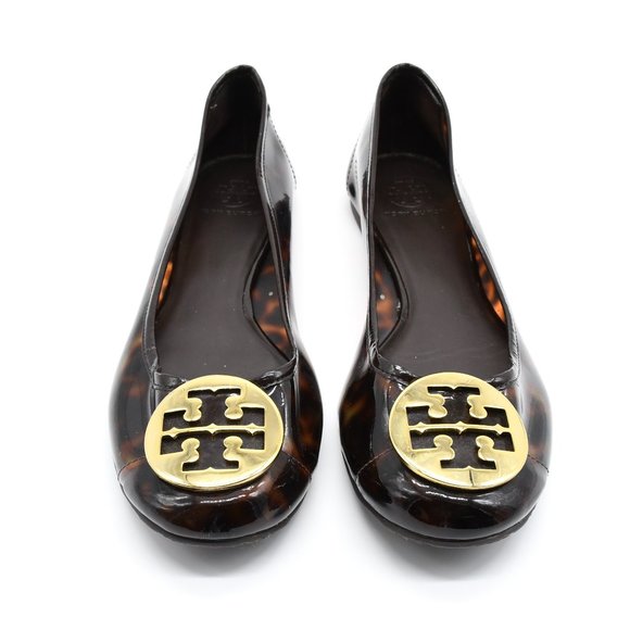 TORY BURCH REVA TORTOISE FLAT SHOES
