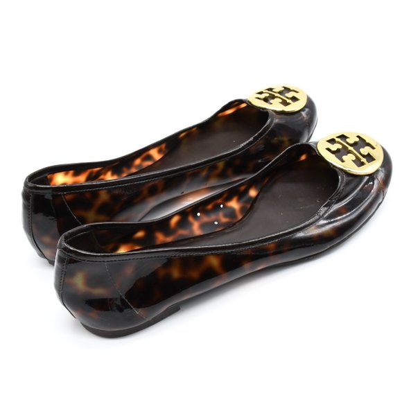 TORY BURCH REVA TORTOISE FLAT SHOES