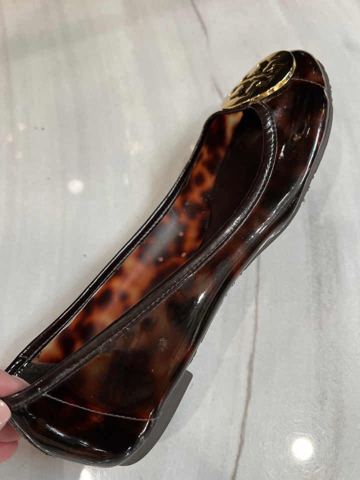 TORY BURCH REVA TORTOISE FLAT SHOES