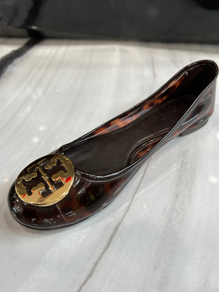 TORY BURCH REVA TORTOISE FLAT SHOES