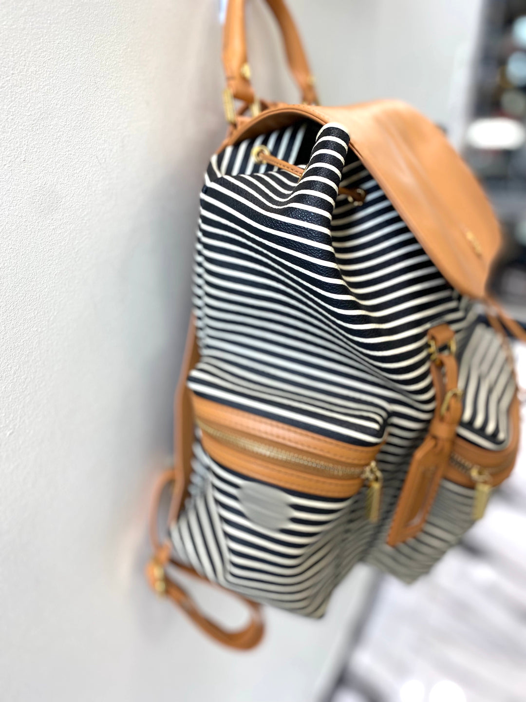 TORY BURCH STRIPED VIVA BACKPACK