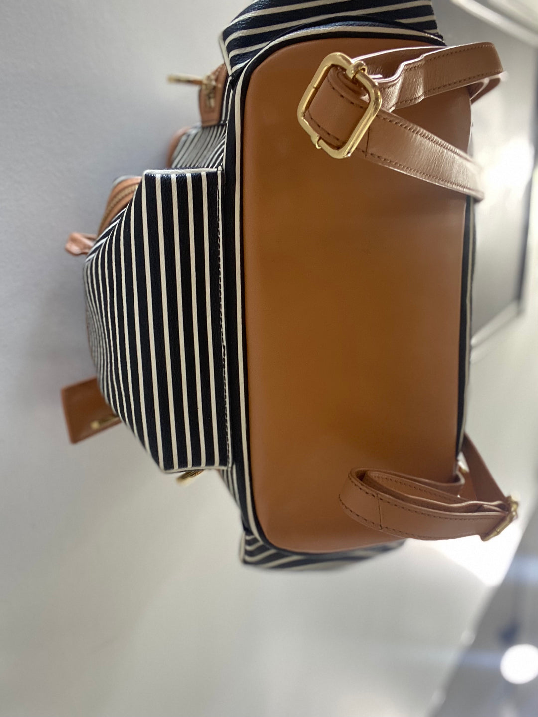 Tory Burch Viva striped backpack TORY BURCH STRIPED VIVA BACKPACK – Caroline main image 4
