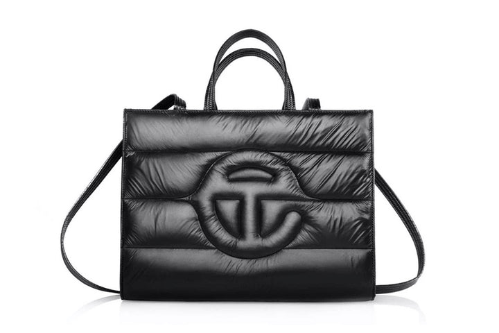 Telfar x Moose Knuckle Quilted Shopper Tote Large Black