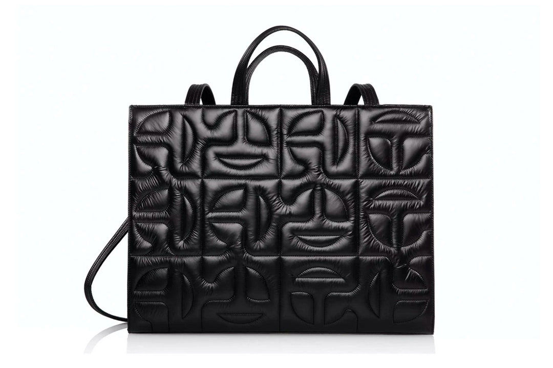 Telfar x Moose Knuckle Quilted Shopper Tote Large Black