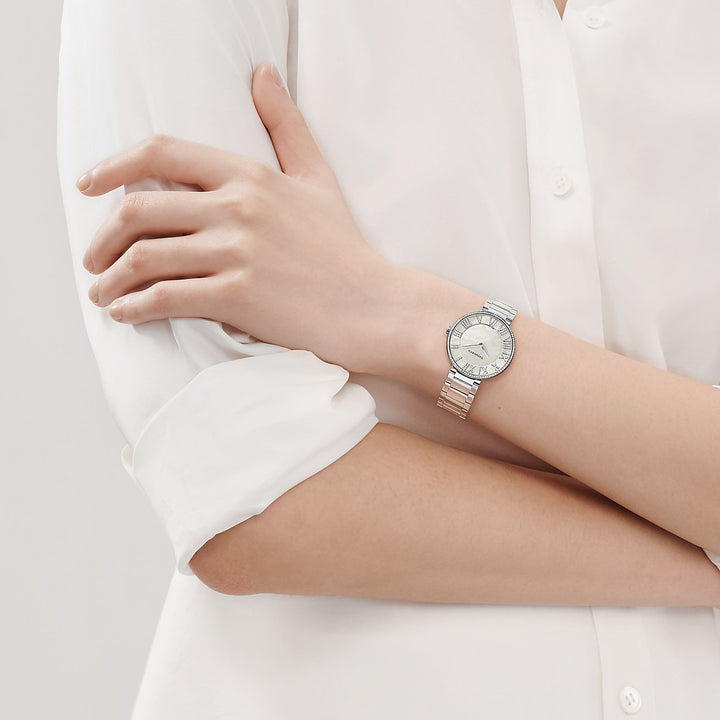 TIFFANY &amp; CO ATLAS 34mm Stainless Steel with a Diamond Watch
