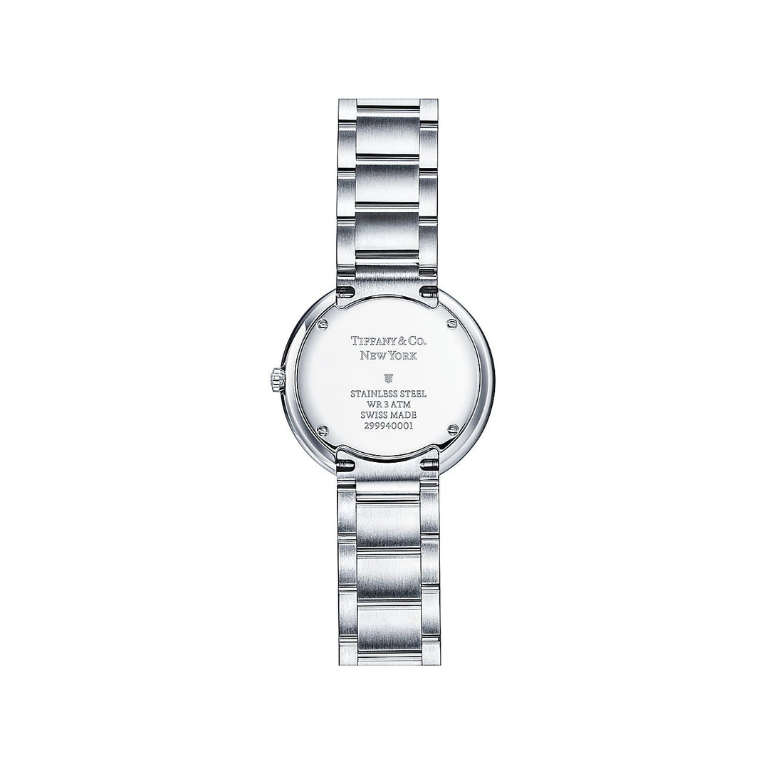 TIFFANY &amp; CO ATLAS 34mm Stainless Steel with a Diamond Watch