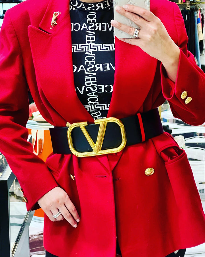 VALENTINO GARAVANI REVERSIBLE VLOGO SIGNATURE BELT