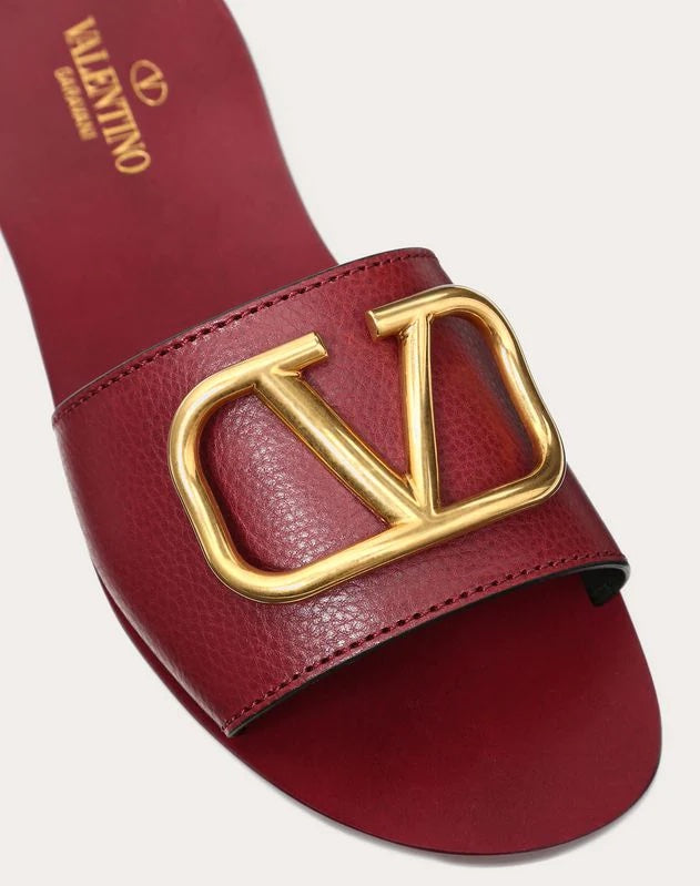 VALENTINO VLOGO SIGNATURE SLIDE SANDALS