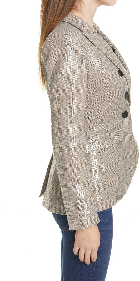 VERONICA BEARD MILLER SEQUINED DICKEY JACKET