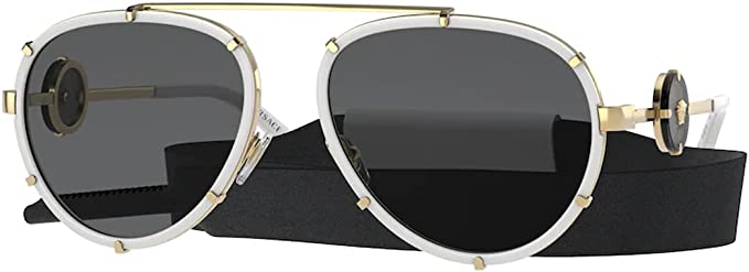 VERSACE VE2232 147187 UNISEX AVIATOR SUNGLASSES