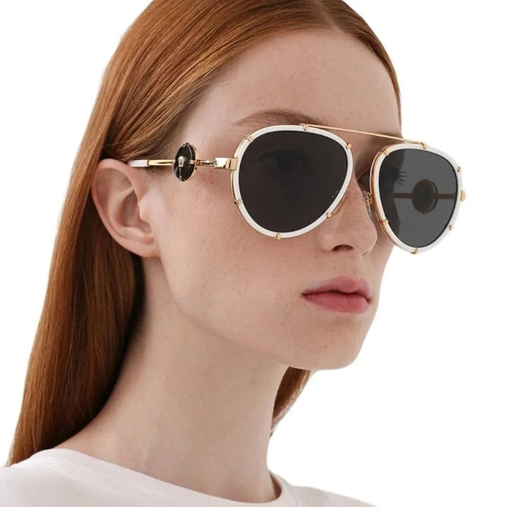 VERSACE VE2232 147187 UNISEX AVIATOR SUNGLASSES