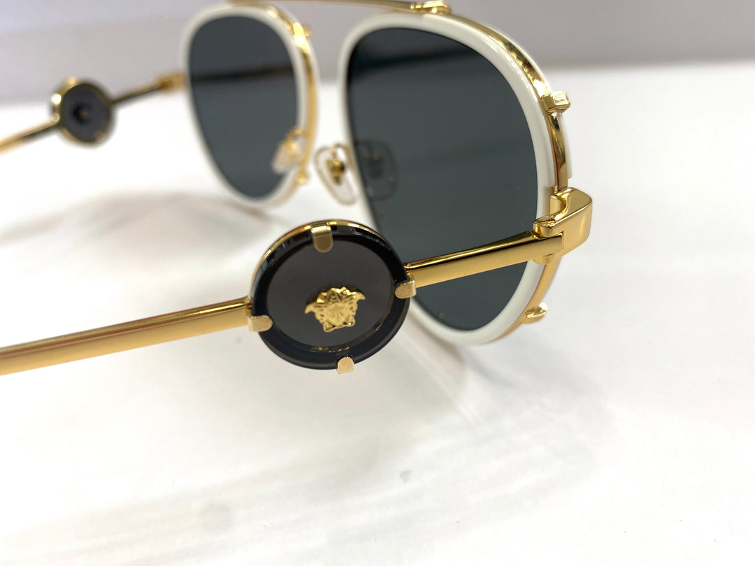 VERSACE VE2232 147187 UNISEX AVIATOR SUNGLASSES