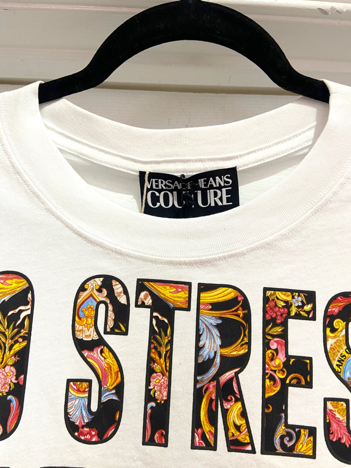 VERSACE JEANS COUTURE OVERSIZED PRINTED T-SHIRT