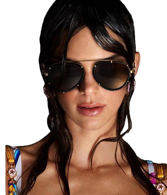 VERSACE VINTAGE ICON PILOT CLIP-ON SUNGLASSES