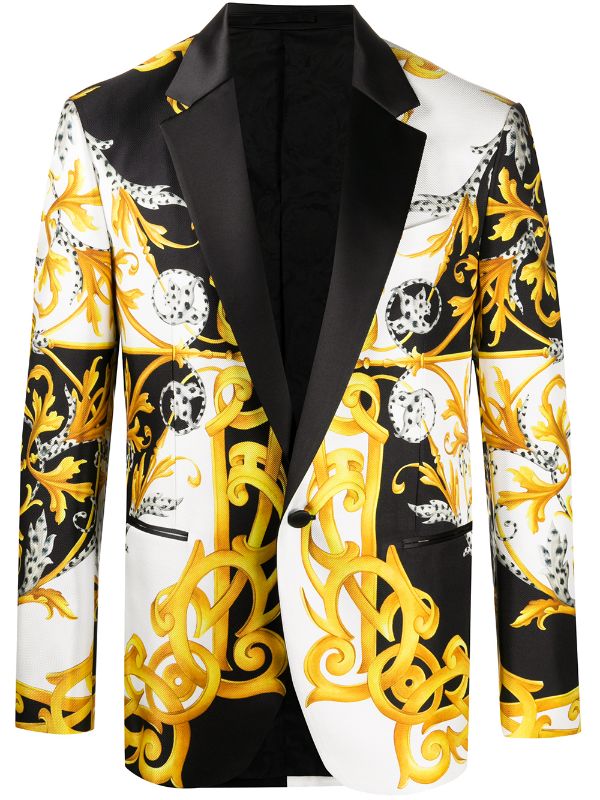 VERSACE Barocco Acanthus Print Blazer