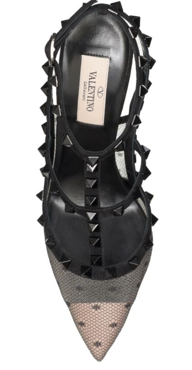 VALENTINO GARAVANI ROCKSTUD CAGED POINTED TOE PUMPS