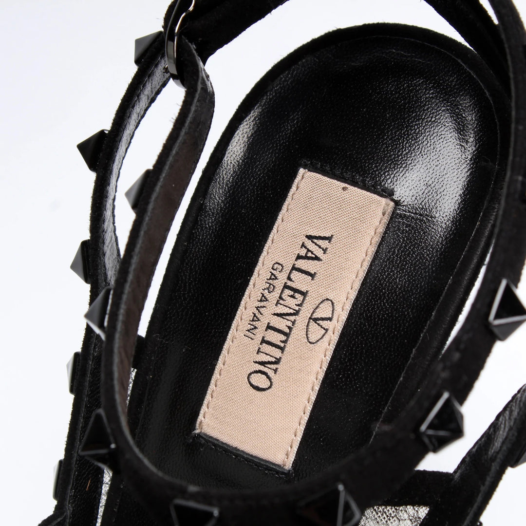 VALENTINO GARAVANI ROCKSTUD CAGED POINTED TOE PUMPS