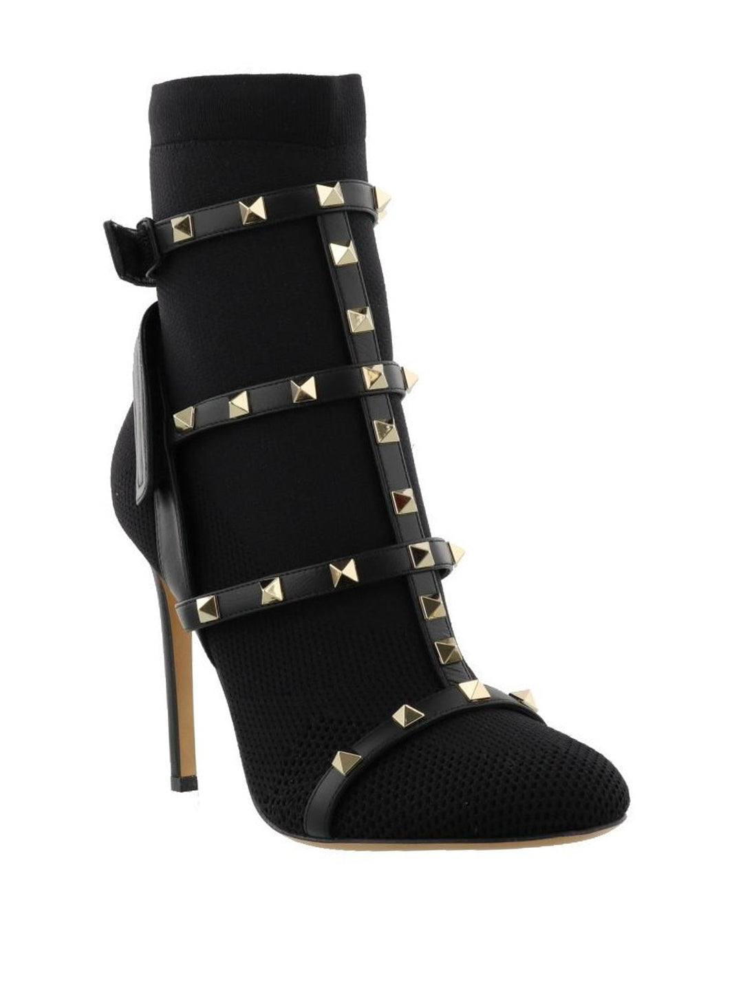 VALENTINO GARAVANI ROCKSTUD STRETCH KNITTED BOOTS
