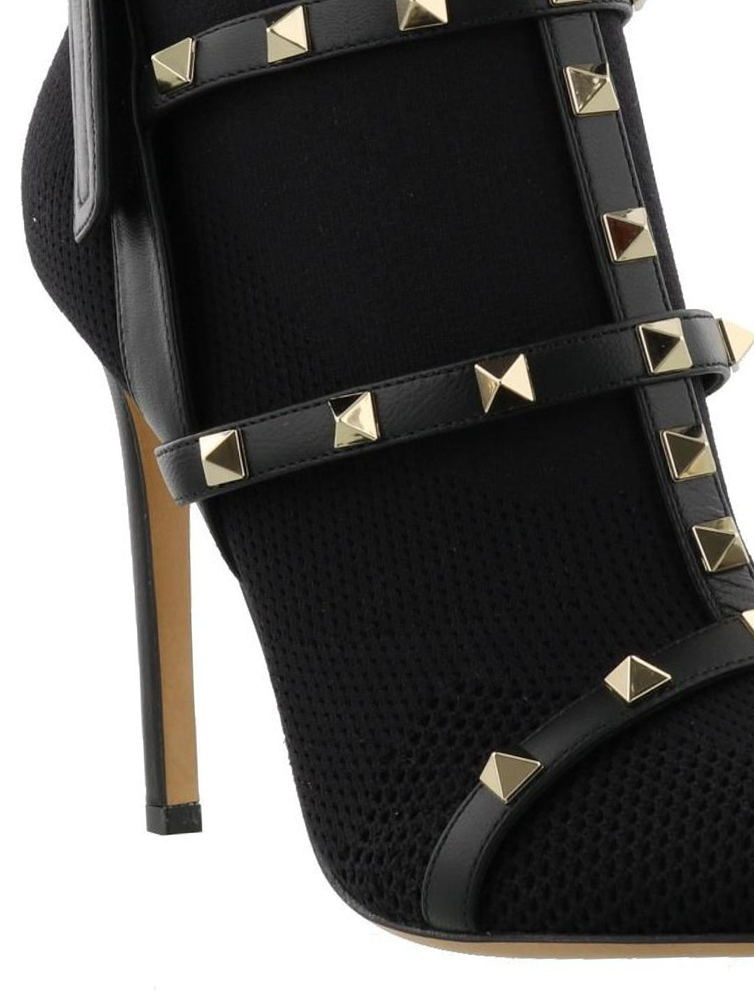 VALENTINO GARAVANI ROCKSTUD STRETCH KNITTED BOOTS
