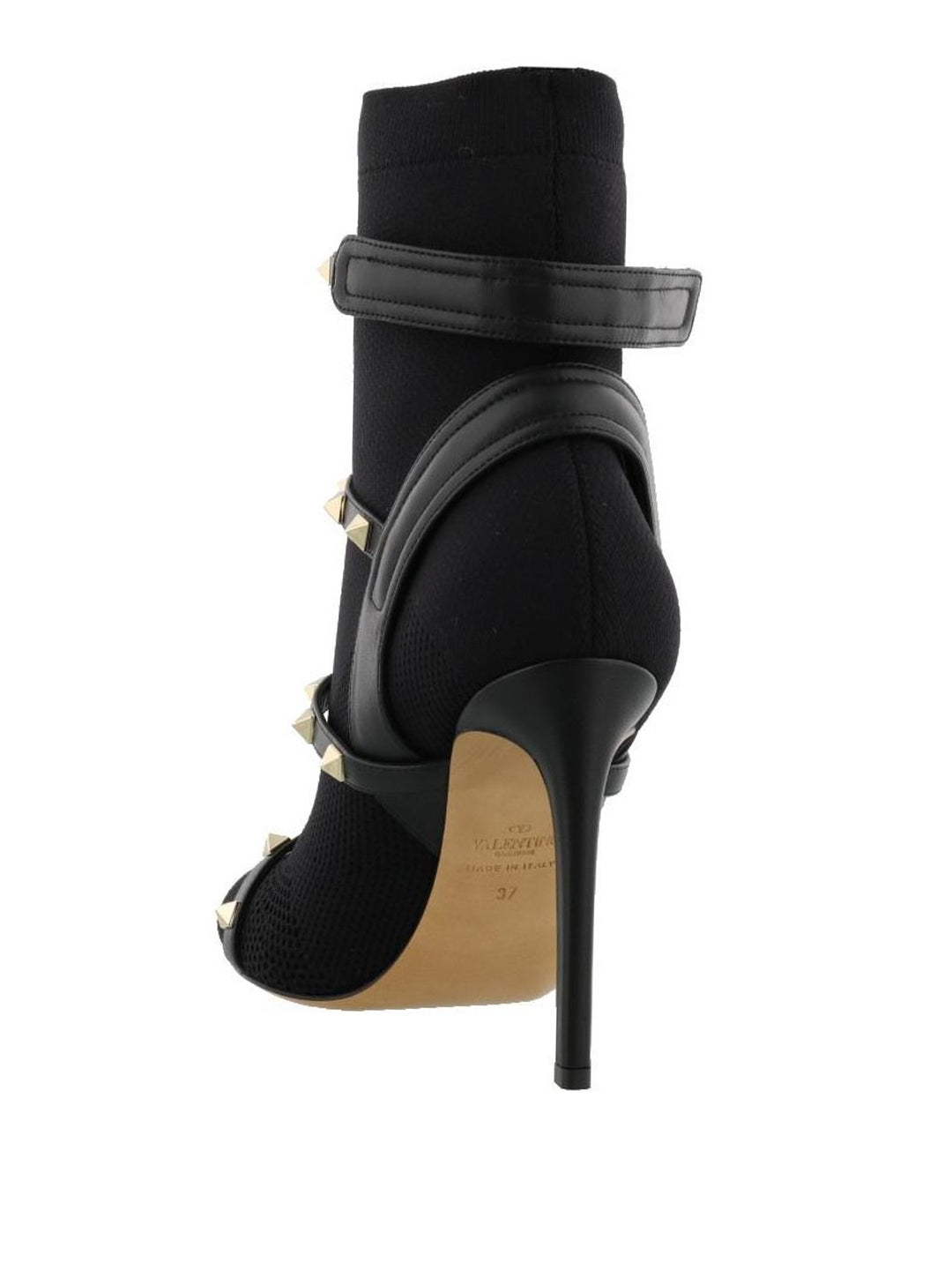 VALENTINO GARAVANI ROCKSTUD STRETCH KNITTED BOOTS